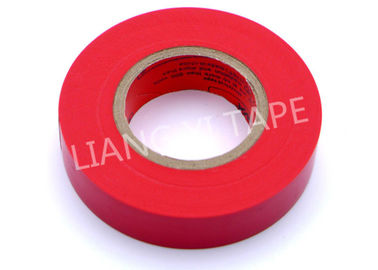 Nastro elettrico rosso del PVC dell'adesivo di gomma per il terminale che elabora 0.10-0.22 millimetri di spessore