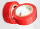 Nastro elettrico rosso del PVC dell'adesivo di gomma per il terminale che elabora 0.10-0.22 millimetri di spessore
